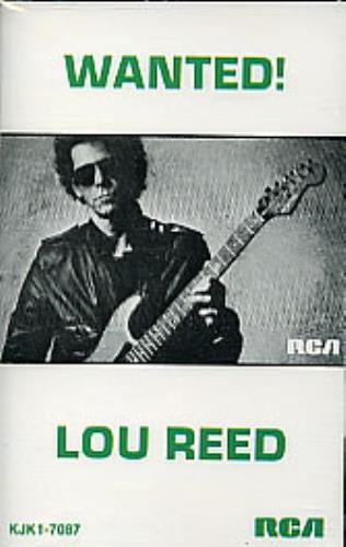 Lou Reed Wanted! cassette album Canadian LOUCLWA289536