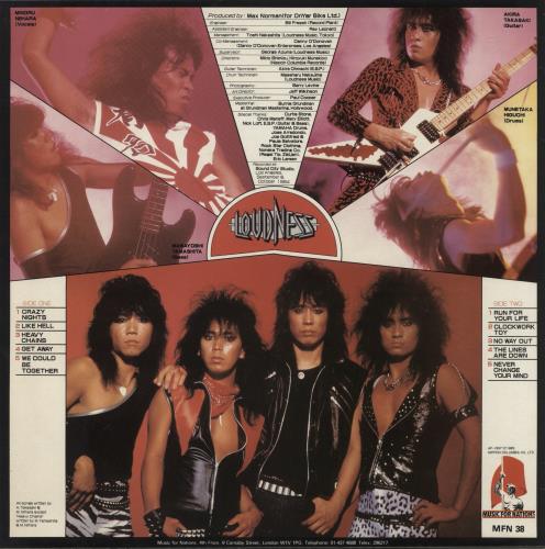 Loudness Thunder In The East vinyl LP album (LP record) UK LNSLPTH362722