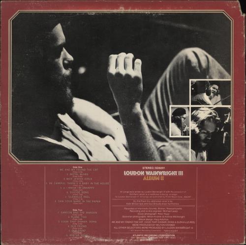 Loudon Wainwright III Album II vinyl LP album (LP record) US LWWLPAL592006