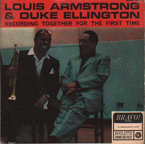 Louis Armstrong & Duke Ellington Recording Together For The First Time EP - 3Pr 7" vinyl single (7 inch record / 45) UK L8407RE636925