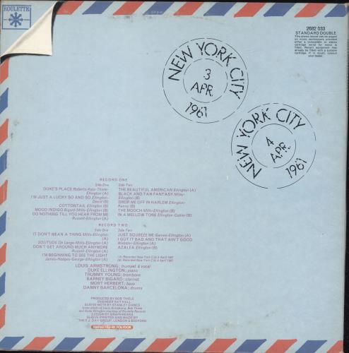 Louis Armstrong & Duke Ellington The Beautiful Americans 2-LP vinyl record set (Double LP Album) UK L842LTH699581