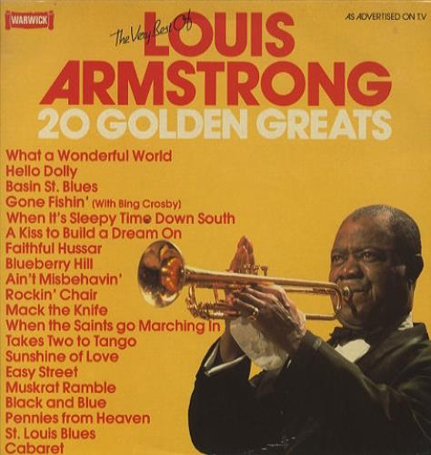 Louis Armstrong 20 Golden Greats vinyl LP album (LP record) UK LOALPGO435109