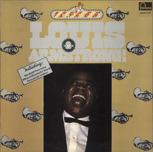 Louis Armstrong Attention! Louis Armstrong vinyl LP album (LP record) Greek LOALPAT733367