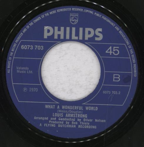 Louis Armstrong Give Peace A Chance 7" vinyl single (7 inch record / 45) Italian LOA07GI834593