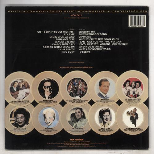 Louis Armstrong Golden Greats vinyl LP album (LP record) UK LOALPGO738174