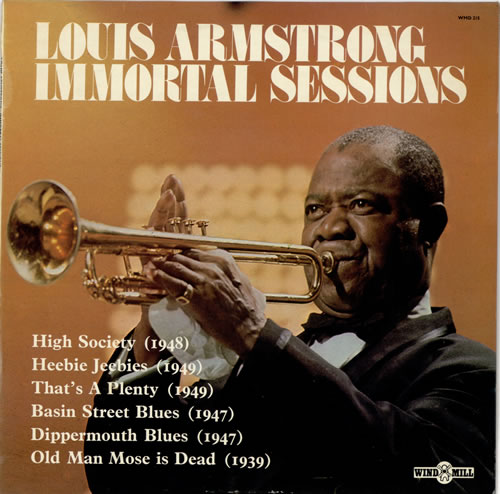Louis Armstrong Immortal Sessions vinyl LP album (LP record) UK LOALPIM469970