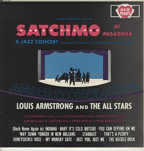 Louis Armstrong Satchmo At Pasadena vinyl LP album (LP record) UK LOALPSA332234