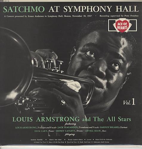 Louis Armstrong Satchmo At Symphony Hall Volumes 1 & 2 2-LP vinyl record set (Double LP Album) UK LOA2LSA332231