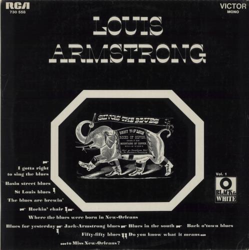 Louis Armstrong Sings The Blues vinyl LP album (LP record) French LOALPSI674925