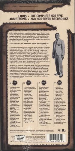 Louis Armstrong The Complete Hot Five And Hot Seven Recordings 4-CD album set US LOA4CTH881006