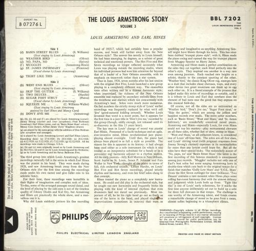 Louis Armstrong The Louis Armstrong Story Volume 3 vinyl LP album (LP record) UK LOALPTH705782