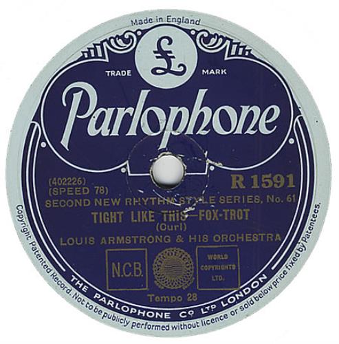 Louis Armstrong Tight Like This 78rpm shellac record UK LOA78TI396910
