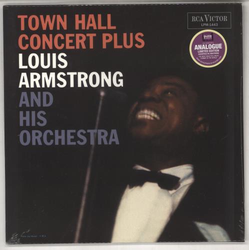 Louis Armstrong Town Hall Concert Plus vinyl LP album (LP record) UK LOALPTO735784
