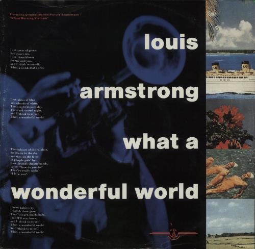 Louis Armstrong What A Wonderful World 12" vinyl single (12 inch record / Maxi-single) UK LOA12WH677082