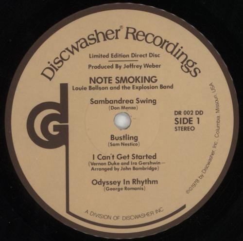 Louis Bellson Note Smoking vinyl LP album (LP record) Japanese LJHLPNO851505