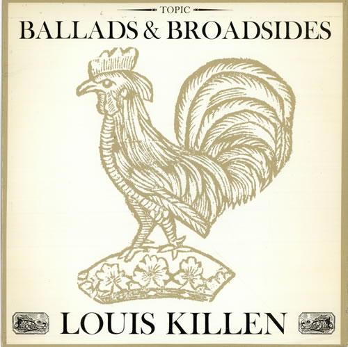 Louis Killen Ballads & Broadsides vinyl LP album (LP record) UK LK-LPBA475913