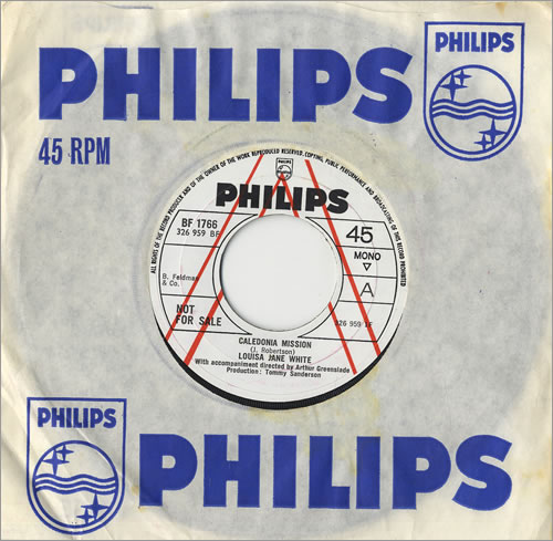 Louisa Jane White Caledonia Mission 7" vinyl single (7 inch record / 45) UK LJW07CA474223