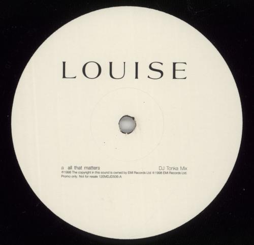 Louise All That Matters 12" vinyl single (12 inch record / Maxi-single) UK LSE12AL108561