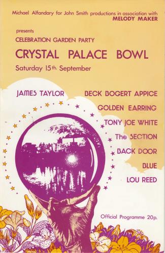 Lou Reed Celebration Garden Party UK tour programme (684061) PROGRAMME