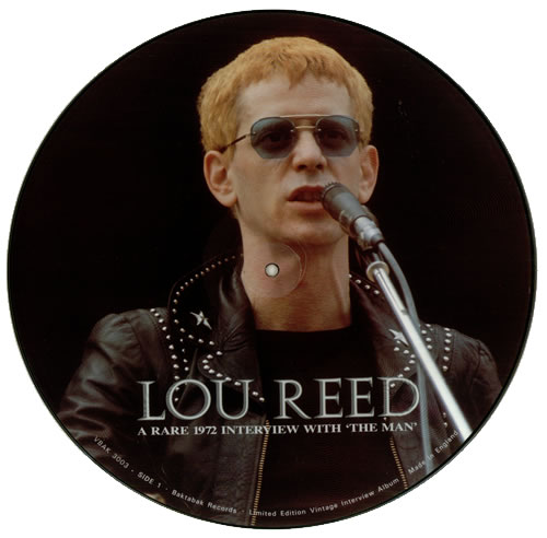 Lou Reed Interview Picture Disc UK picture disc LP (vinyl picture disc ...