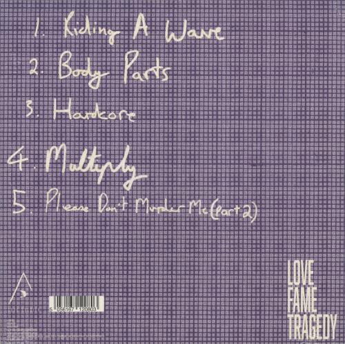 Love Fame Tragedy Five Songs To Briefly Fill The Void - Sealed - RS20 10" vinyl single (10 inch record) UK 63410FI871130