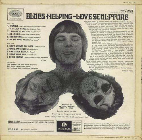Love Sculpture Blues Helping - 1st vinyl LP album (LP record) UK LSCLPBL778740