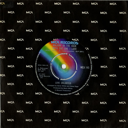 Love Unlimited Orchestra Walkin' In The Rain With The One I Love - 4pr 7" vinyl single (7 inch record / 45) UK LUO07WA561236