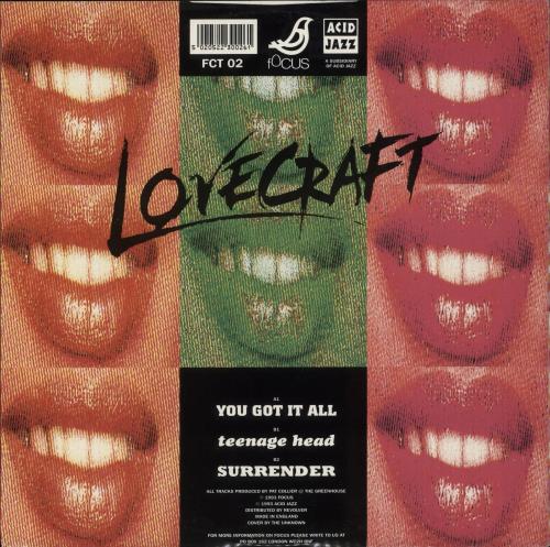 Lovecraft Hungry 12" vinyl single (12 inch record / Maxi-single) UK LPX12HU856475