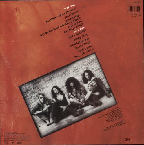 Love/Hate Black Out In The Red Room - Warning Sticker vinyl LP album (LP record) UK L32LPBL879239