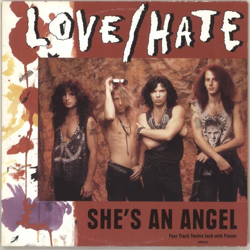 Love/Hate She's An Angel - Poster Sleeve 12" vinyl single (12 inch record / Maxi-single) UK L3212SH719273