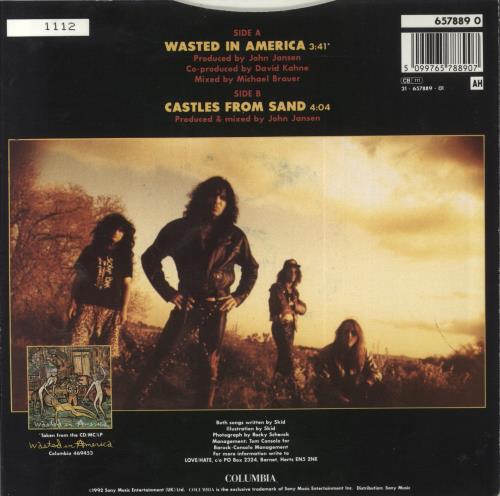 Love/Hate Wasted In America - Red Vinyl 7" vinyl single (7 inch record / 45) UK L3207WA851964