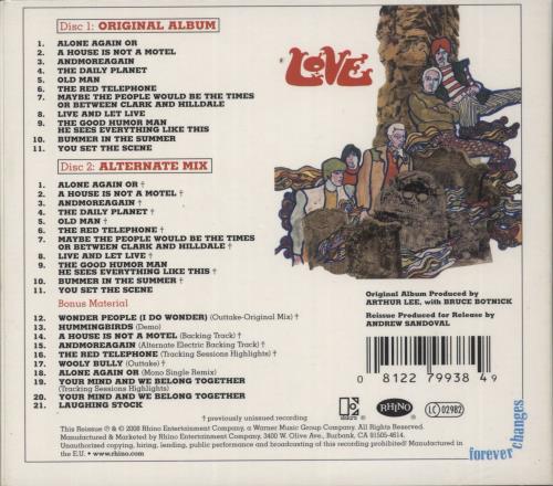 Love Forever Changes - Collectors Edition 2 CD album set (Double CD) UK LOV2CFO432841