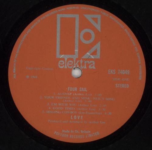 Love Four Sail - EX vinyl LP album (LP record) UK LOVLPFO869644