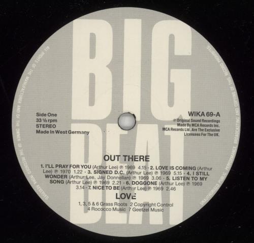 Love Out There vinyl LP album (LP record) UK LOVLPOU765037