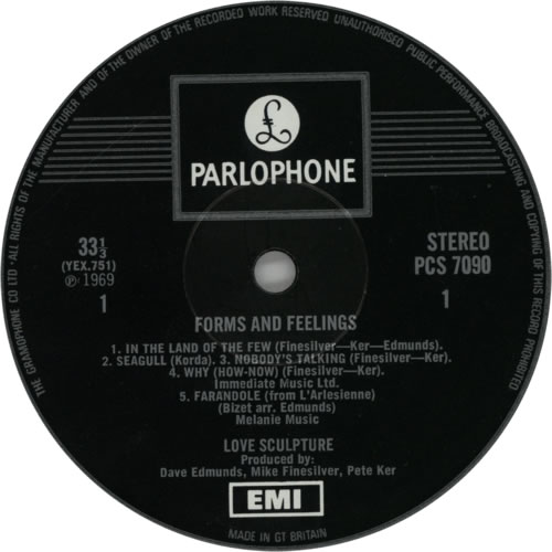 Love Sculpture Forms And Feelings One Box UK vinyl LP album (LP