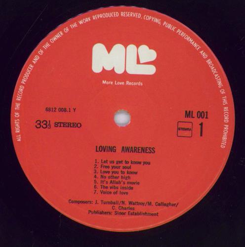 Loving Awareness Loving Awareness + Two Posters vinyl LP album (LP record) Dutch LVWLPLO832238