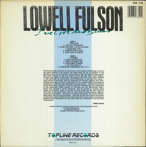 Lowell Fulson I've Got The Blues vinyl LP album (LP record) UK LWSLPIV781501