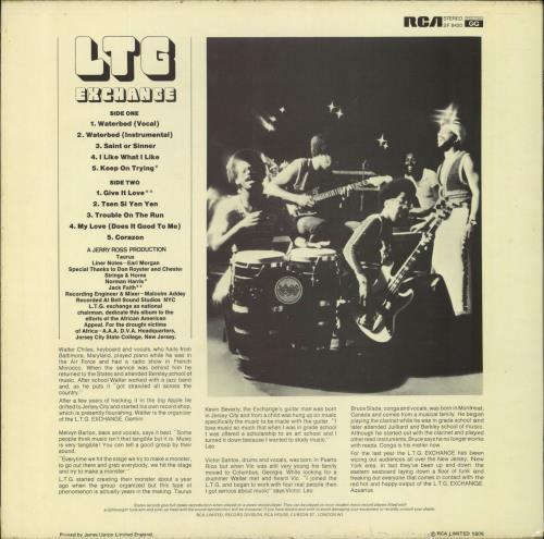 LTG Exchange LTG Exchange vinyl LP album (LP record) UK 59KLPLT818378