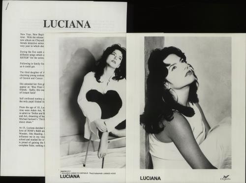 Luciana Get It Up For Love media press kit UK L7HKIGE672319