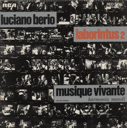 Luciano Berio Laborintus 2 vinyl LP album (LP record) UK L9HLPLA871557