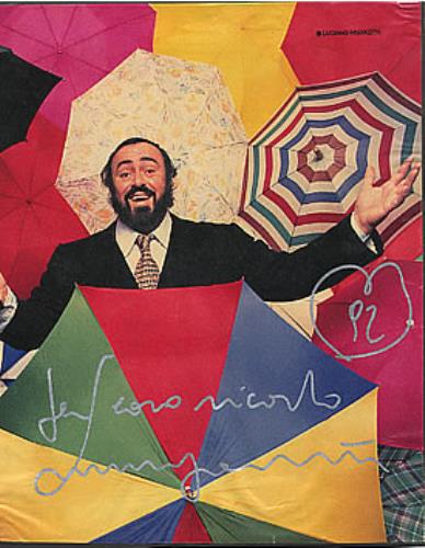 Luciano Pavarotti Autographed Picture memorabilia UK PAVMMAU264395