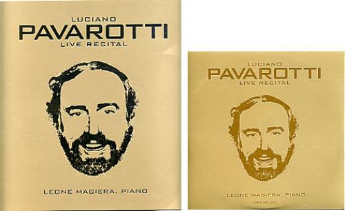 Luciano Pavarotti Live Recital CD album (CDLP) UK PAVCDLI282019
