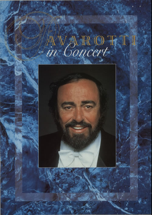 Luciano Pavarotti Tour Pack memorabilia UK PAVMMTO641233
