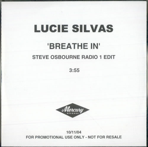 Lucie Silvas Breathe In CD-R acetate UK LCVCRBR510724