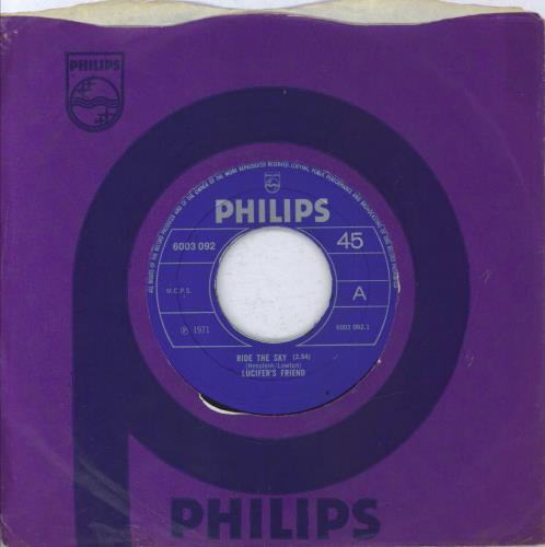 Lucifer's Friend Ride The Sky 7" vinyl single (7 inch record / 45) UK LF607RI832698