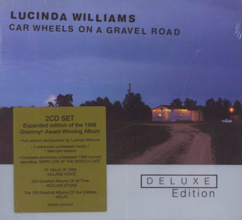 Lucinda Williams Car Wheels On A Gravel Road - Deluxe Edition - Sealed 2 CD album set (Double CD) UK LWI2CCA830653