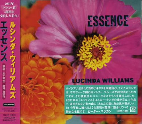 Lucinda Williams Essence CD album (CDLP) Japanese LWICDES252236