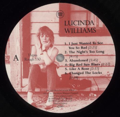 Lucinda Williams Lucinda Williams vinyl LP album (LP record) UK LWILPLU882323