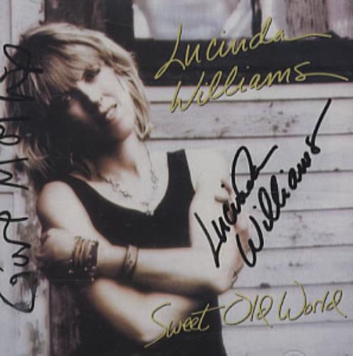 Lucinda Williams Sweet Old World - AUTOGRAPHED CD album (CDLP) US LWICDSW339920
