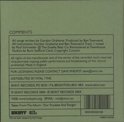 Lucky Jim You're Lovely To Me CD single (CD5 / 5") UK LUJC5YO477871